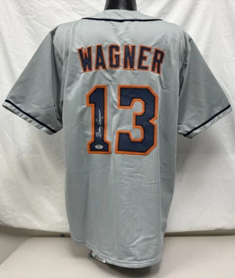 Billy Wagner Signed Houston Astros Style Custom Jersey (L) HOF 2025 PSA 050 - Image 1 of 4