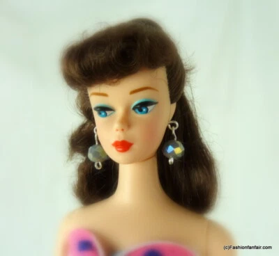 Silver Aurora Shimmer Custom Handmade Earrings 4 Barbie Jewelry accessory J - Image 1 of 4