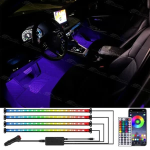 Tiras LED de atmósfera interior de coche para Toyota RAV4 72 RGB luz de neón decoración de piso - Imagen 1 de 9