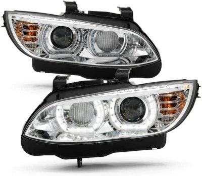Faros proyectores halo LED 3D cupé Fit 07-10 E92/E93 328i 335i M3 *modelo HID Foto 1 de 4