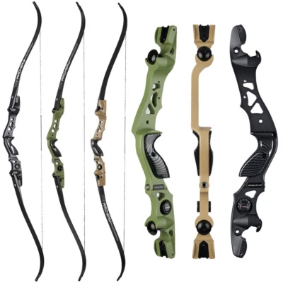 Archery 62" Hunting ILF Takedown Recurve Bow 25-60lbs Right Hand Bow Competition - Image 1 of 4