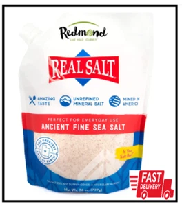 REDMOND Echtes Meersalz Natürlich Unraffiniert Glutenfrei Fein, 26 Unzen Beutel 1 Packung - Bild 1 von 3