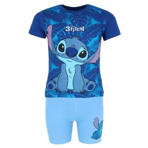 Textiel Trade Toddler Boys Disney Stitch Short Sleeve Shorts PJ Set - Picture 1 of 5