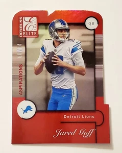 Donruss Elite 2021 Jared Goff #14 2001 Aspirations/84 1er año Leones troquelados SP - Imagen 1 de 2