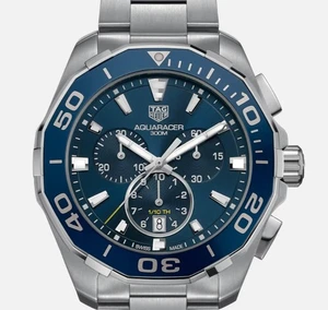 Herren Armbanduhr Tag Heuer 43mm Blau Uhren Aquaracer CAY111B.BA0927 Uhr Quarz - Bild 1 von 7