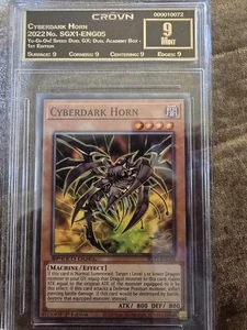 CYBERDARK HORN 2022 CROWN 9 MINT YU-GI-OH! SPEED DUEL GX: DUEL ACADEMY BOX  - Picture 1 of 2