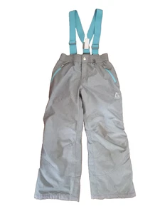 GERRY Kinder Schnee Trägerhose Gr. S 7/8 abnehmbare Hosenträger grau - Bild 1 von 4