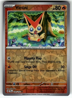 Victini 030/162 SV05: Temporal Forces NM Pokemon Card TCG - Image 1 of 2