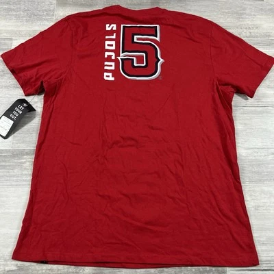 Camiseta roja de béisbol Albert Pujols #5 para hombre XL LA Angels 47 marca MLB NUEVA CON ETIQUETAS Foto 1 de 4