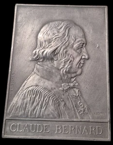 Claude Bernard Medaille Plakette - Bild 1 von 2