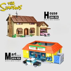 NEU The Simpsons House & The Kwik-E-Mart - hochwertige Steine - Komplettsätze - Bild 1 von 25