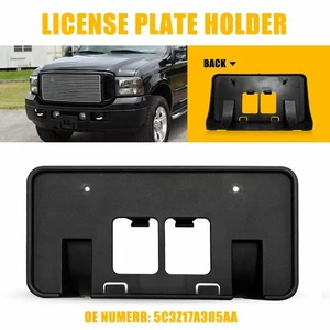 Fit 2005-2007 Ford Super Duty Excursion Front License Plate Tag Frame Bracket EC - Foto 1 di 20
