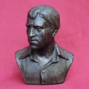 Old Big USSR Cast Bust Vladimir VYSOTSKY Russian Actor Vintage Soviet STATUE - Picture 1 of 7