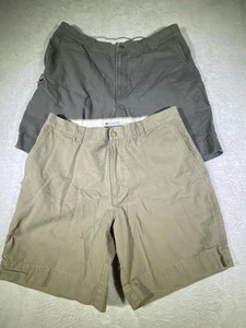 Columbia Sportswear Hiking Shorts Men’s Size 36 Cotton Chino Zip Pocket Lot Of 2 - Picture 1 of 19