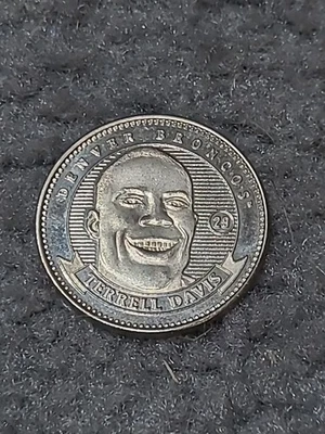 1998 Pinnacle Mint Collection Coins Nickel Terrell Davis #29 HOF - Image 1 of 2