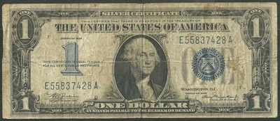 United States 1 Dollar 1934 Silver Certificate US Paper Money FR# 1606 - Image 1 of 2