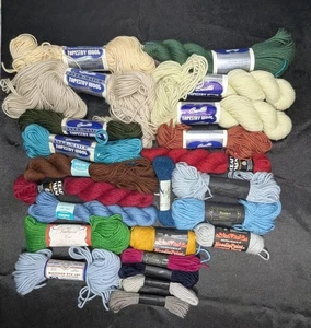 Vintage Wool Tapestry Crewel Yarn, Bucilla, Dritz, Craft Yarns, Columbia Minerva - Picture 1 of 4