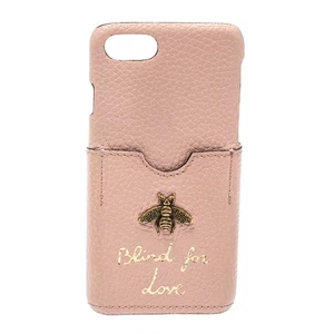Gucci Pink Leather Blind For Love iPhone 7 Case - Picture 1 of 9