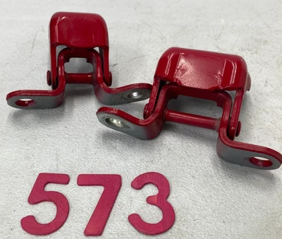 04-14 Bisagras de puerta delantera derecha pasajero Acura TSX rojas OEM superior e inferior Foto 1 de 4