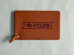 2025 Iowa Hawkeyes I-Club Donor Gift Faux Leather Luggage Tag - Picture 1 of 2