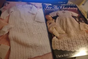Leisure Arts Crochet OR Knit Book 2720 For the Christening by Maureen Emlet - Picture 1 of 1
