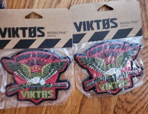 LOT OF 2 VIKTOS LONG RIFLE RED ACCY MORALPHA PATCH - Picture 1 of 4