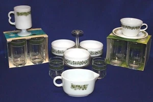 Corelle Crazy Daisy Spring Blossom Pedestal Mug, Gravy, Glasses, Lazy Susan, Cup - Picture 1 of 67