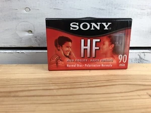 NEW - SEALED - SONY HF 90 Minute Cassette Tape - Normal Bias - High Fidelity  - Picture 1 of 6