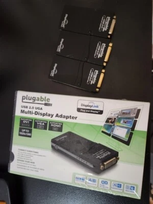 Plugable Technologies UGA-165 USB 2 Graphics Adapter Display x 4 - Image 1 of 4