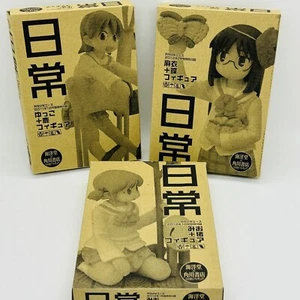 Nichijou My Ordinary Life Set of 3 Yuko Aso Mio Naganohara Mai Minakami Figure - Picture 1 of 11