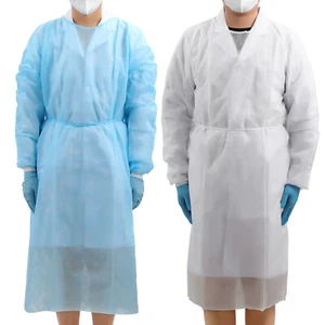 JMU Einweg-Isolierkleider PP Medizinkleider mit Strickmanschetten - 10/50/100 Stck. - Bild 1 von 19