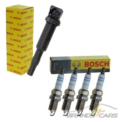 BOSCH ZÜNDSPULE + 4x BOSCH ZÜNDKERZEN FÜR BMW 3-ER E90 E91 E92 E93 318 320 N46 - Bild 1 von 4