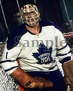 NHL 60ERer Toronto Ahornblätter Don Simmons Brezel Maske Farbe 8 x 10 Foto Bild - Bild 1 von 1