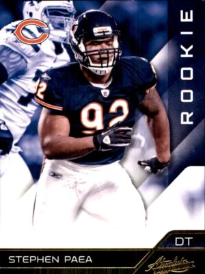2011 Playoff Absolute Memorabilia RETAIL #169 Stephen Paea RC CHICAGO BEARS - Image 1 of 2
