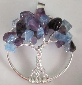 Halskette Anhänger Silber Geburtsstein Stammbaum Geneologie Geschenk individuell Sterling - Bild 1 von 4