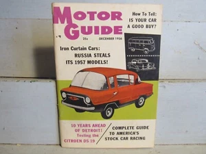 MOTOR GUIDE Magazin DEZ 1956: CITROEN DS 19, GUIDE STOCK CAR RACING - Bild 1 von 2