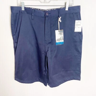 Pantalones Cortos Carga Verano Rusty-Para Hombre, Azul, 100% Algodón, Talla 33, NUEVO con Etiquetas Foto 1 de 4