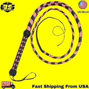 Genuine Leather Bull Whips 06 Feet Long 12 Plait Real Leather Indiana Jones - Picture 1 of 6