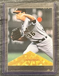 1996 Pinnacle Pinnacle #174 C.J. Nitkowski Rookie RC Miscut Error Rare - Picture 1 of 2