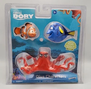 Disney Pixar Finding Dory Nemo Hank Dive Characters 3pcs SwimWays Pool Toy Bath - Picture 1 of 9