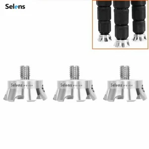 Selens 3x 3/8"Stainless Steel Tripod Rock Feet Spike for Gitzo RRS BENRO SIRUI - Picture 1 of 10