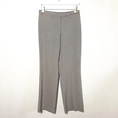 Pantalón Focus 2000 talla 4 Petite 4P, pata de gallo pierna recta marrón elástico LIQUIDACIÓN Foto 1 de 4