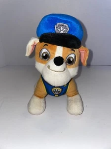 Paw Patrol Spinmaster Rubble Police Officer Plush Approx 8 Inches - Picture 1 of 3