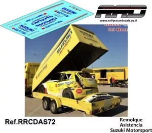 DECAL/CALCA 1/43: Remolque Asistencia Suzuki Motorsport Europe - Imagen 1 de 2