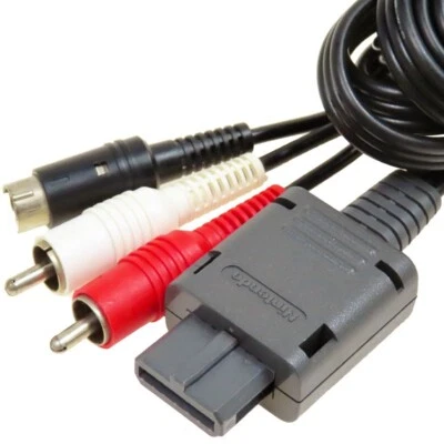 Nintendo Original S-Video Cable Japan Import N64 Super Famicom SFC GC Working - Image 1 of 3