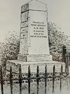 Vintage Magic Lantern Glass Slide Treaty Tree Monument Philadelphia PA 258 - Picture 1 of 6