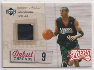 ANDRE IGUODALA 2005-06 Rookie Debut Debut Threads Game Used Jersey Patch - Picture 1 of 2