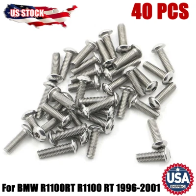 Kit de tornillos de perno de carenado de tornillo de acero inoxidable para BMW R1100RT R1100 RT 1996-2001 Foto 1 de 4