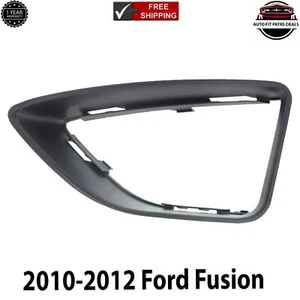 Front Fog Light Trim Textured Black Left Driver Side For 2010-2012 Ford Fusion - Picture 1 of 6