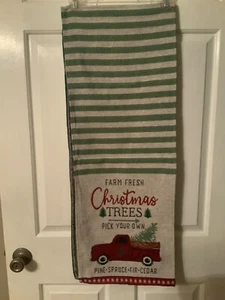 🌲 Table Runner Christmas Tree Farm Fresh Truck Pick Your Own 70 X 13 NWOT🌲 - Picture 1 of 6